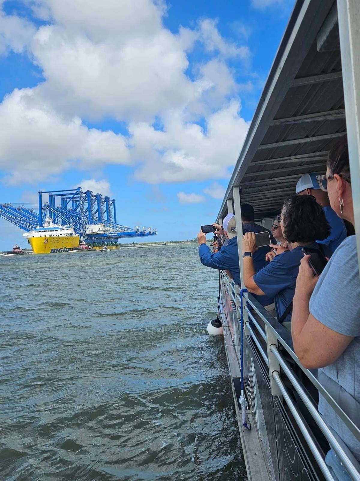 a group of people on a boat
